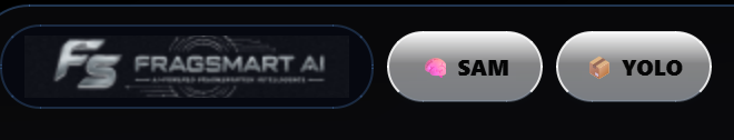 FragSmart AI SAM and YOLO module strip